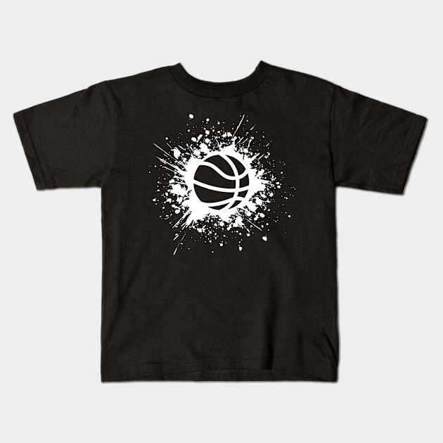 basketball boom Kids T-Shirt by asyrum